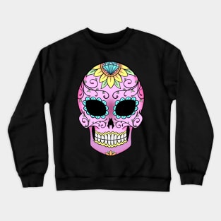 Pink sugar skull Crewneck Sweatshirt